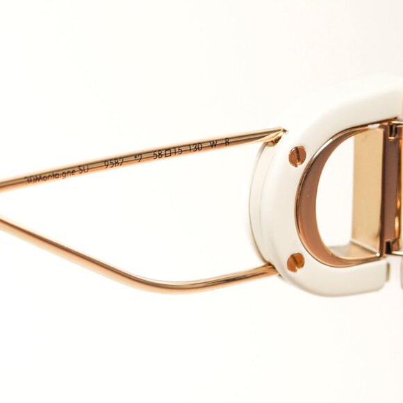 Dior 30Montaigne SU 95B2 White CD Geometric-Square Sunglasses - Picture 11 of 12